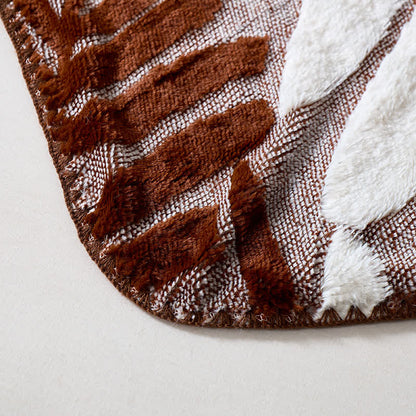 Modern Botanical Fleece Throw Blanket - image 36