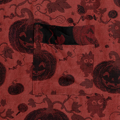 Red-Black Halloween Monster Cotton Kimono Robe - image 4