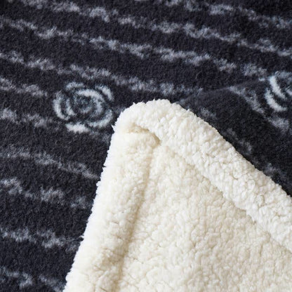 Vintage Floral Plush Feece Throw Blanket - image 4