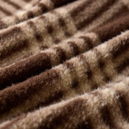 Plaid Grid Plush Fleece Throw Blanket - image 9