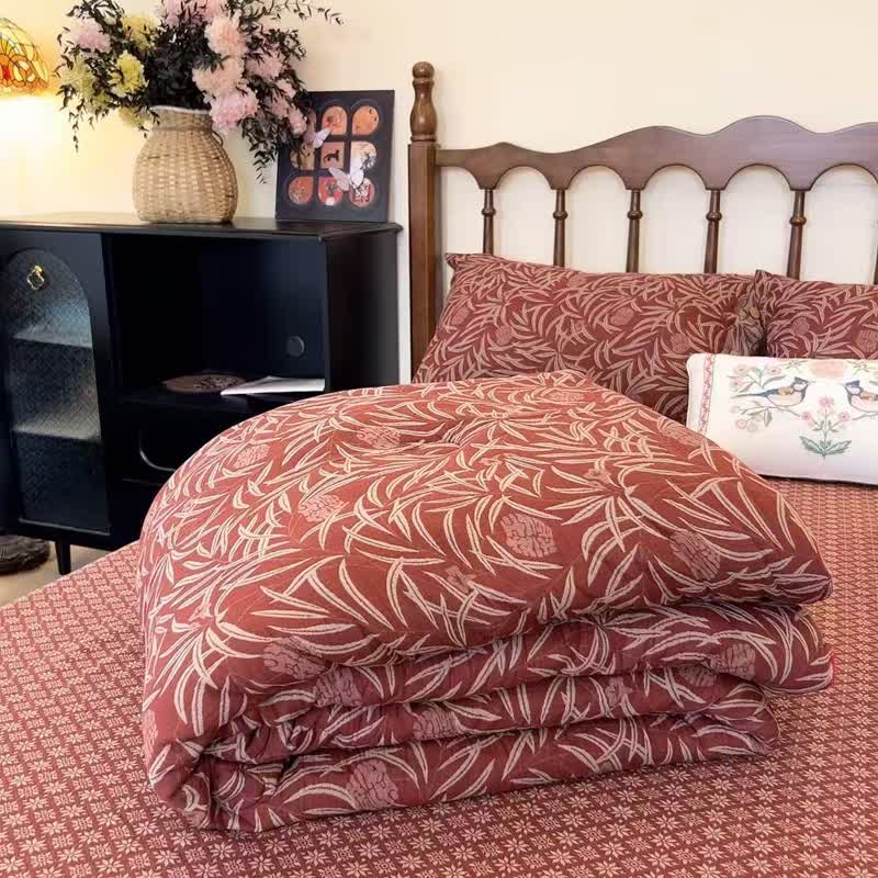 Botanical Flower Reversible Cotton Quilt - image 10