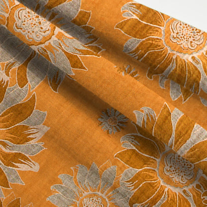 Oriental Sunflower Cotton Pajama Set - image 5