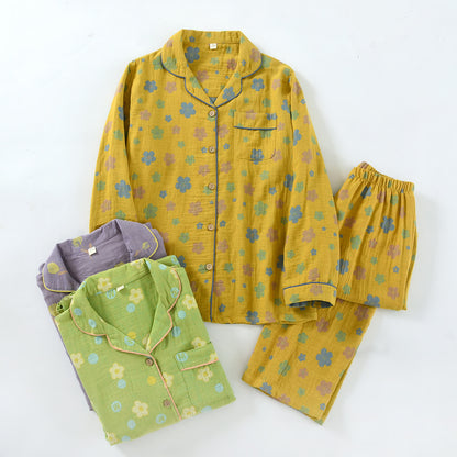 Floral Cotton Piped Loungewear Set - image 0