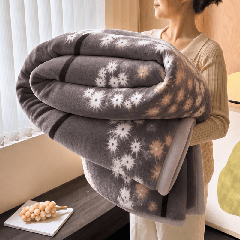 Dandelion Cozy Fleece Throw Blanket - Gray - Blanket - 79" x 90" - image 7