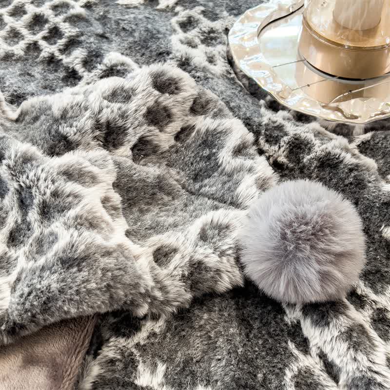 Checkered Grid Reversible Throw Blanket - image 17