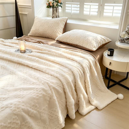 Checkered Grid Reversible Throw Blanket - image 19