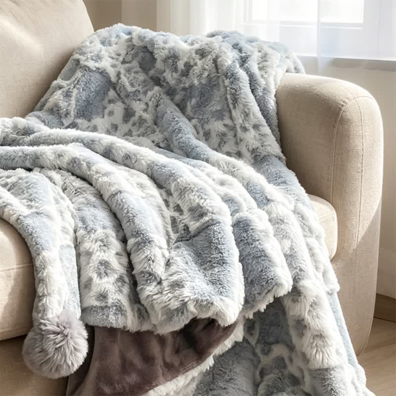 Checkered Grid Reversible Throw Blanket - image 33