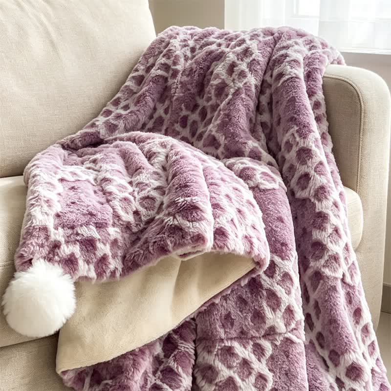Checkered Grid Reversible Throw Blanket - image 43