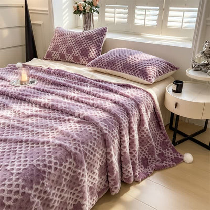 Checkered Grid Reversible Throw Blanket - image 37