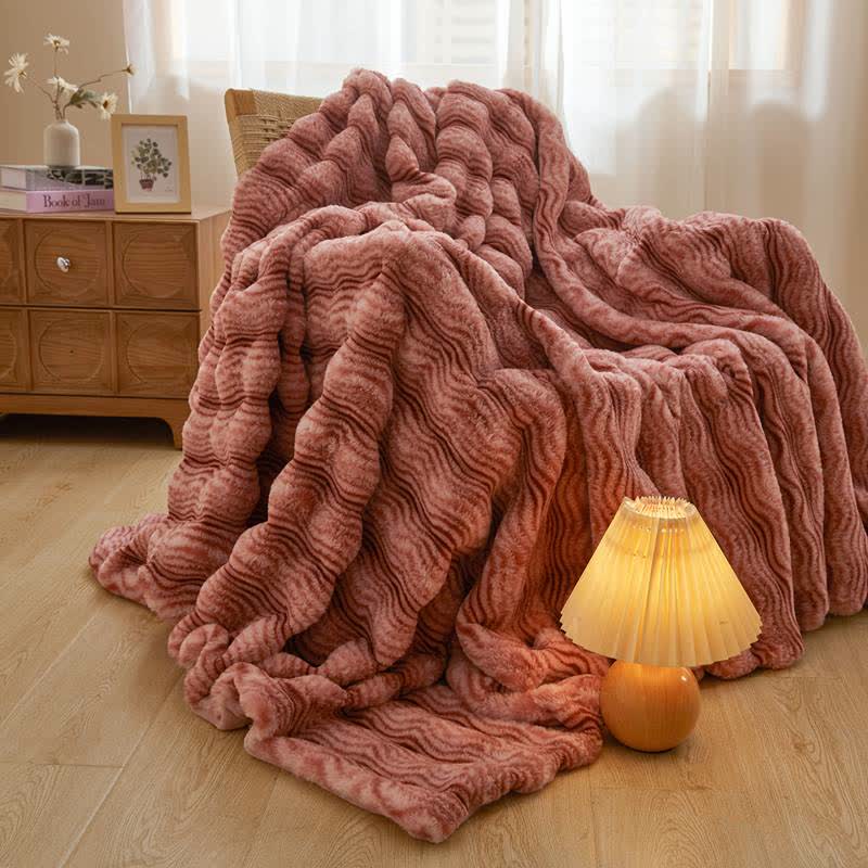 Soft Plush Wavy Fluffy Blanket - image 6