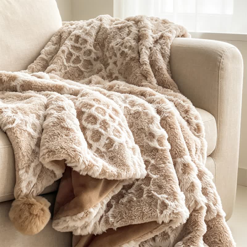 Checkered Grid Reversible Throw Blanket - image 52