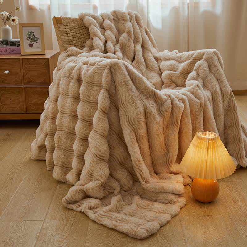 Soft Plush Wavy Fluffy Blanket - image 29