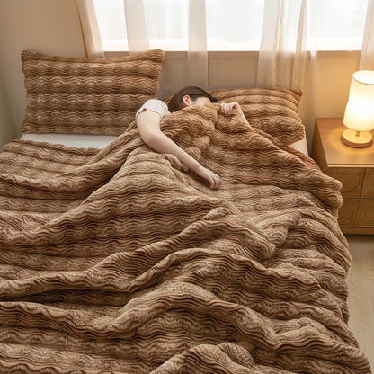 Soft Plush Wavy Fluffy Blanket - image 42