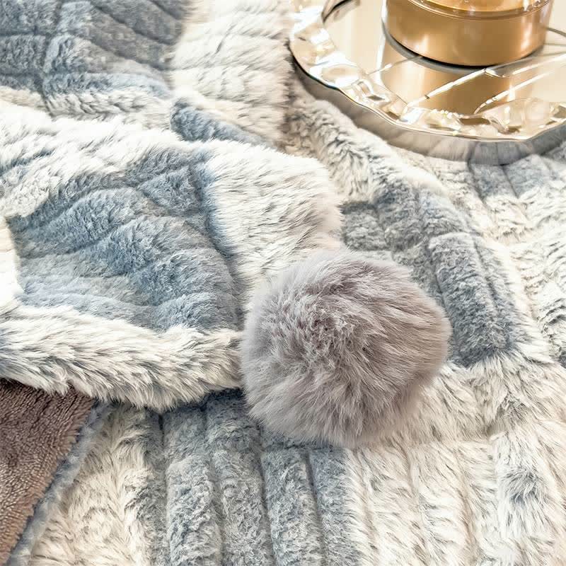 Modern Block Grid Cozy Reversible Blanket - image 33