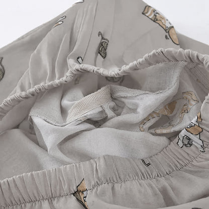 Couple Matching Cat Cotton Kimono Loungewear - image 13
