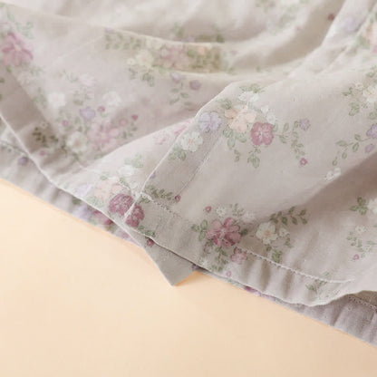 Floral Cotton Gauze Nightgown Home Wear - image 12