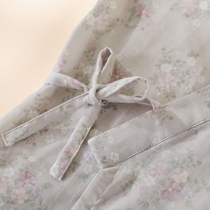 Floral Cotton Gauze Nightgown Home Wear - image 8