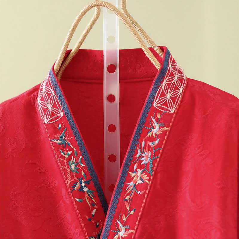 Vintage Cotton Linen Frog Button Lounge Top - image 12