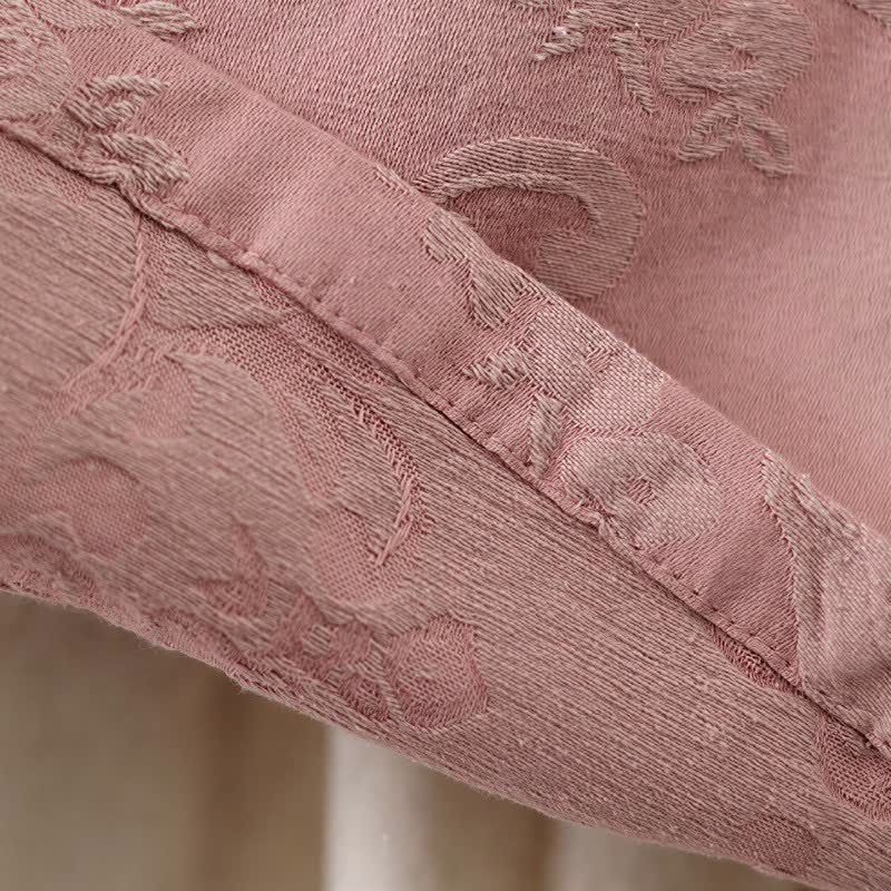 Vintage Cotton Linen Frog Button Lounge Top - image 9