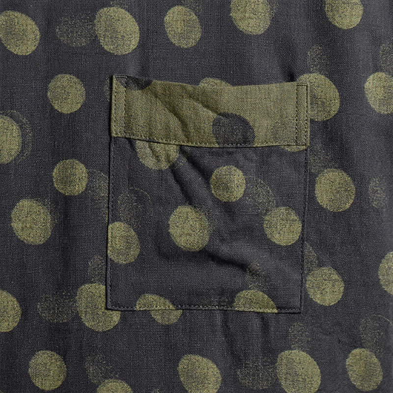 Vintage Polka Dot Cotton Kimono Robe - image 24