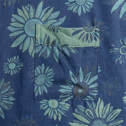 Vintage Sunflower Cotton Gauze Kimono Robe - image 14