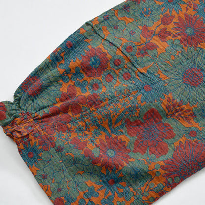 Artistic Ethnic Flower Cotton Lounge Pants - image 10