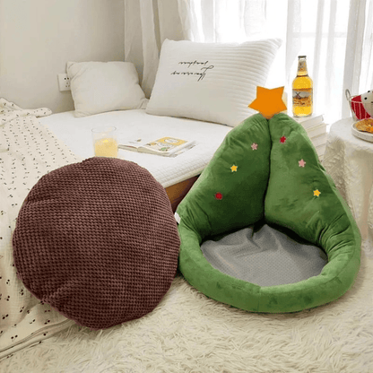 Christmas Tree Shaped Plush Cushion - image 4