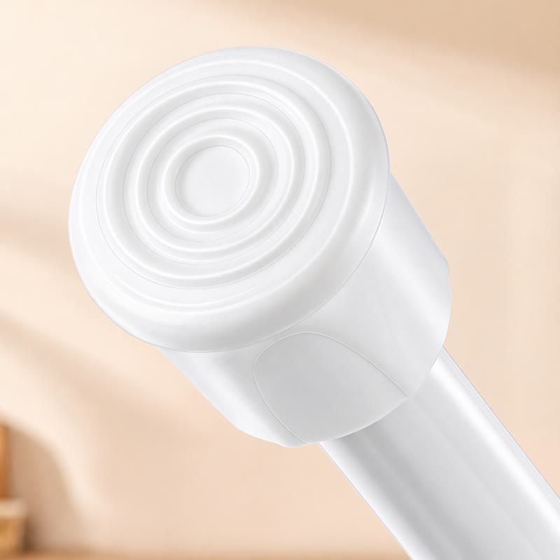 White Spring Tension Curtain Rod - image 8