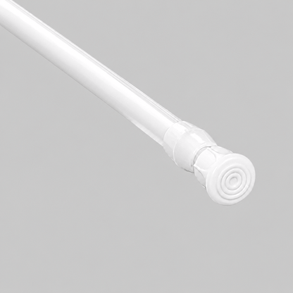 White Spring Tension Curtain Rod - Slim Rod - 60cm-110cm - image 0