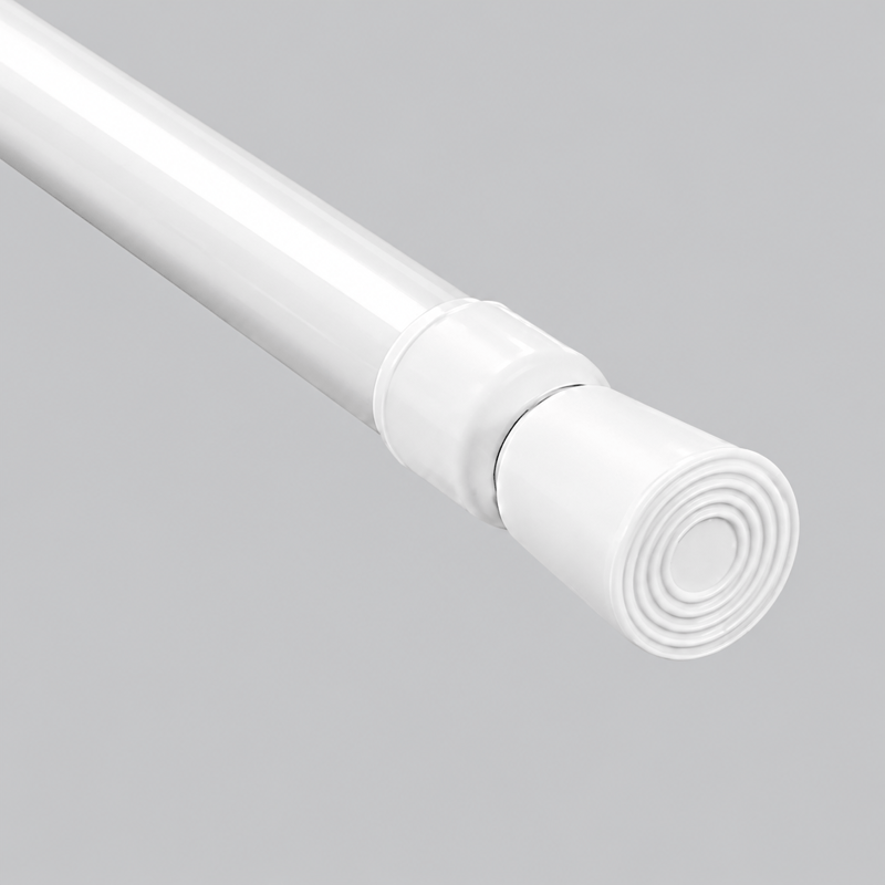 White Spring Tension Curtain Rod - Thick Rod - 60cm-110cm - image 5