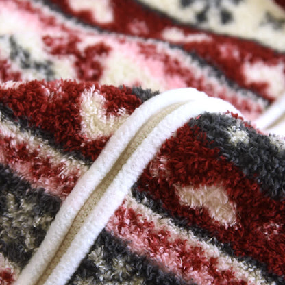 Christmas Snowflake & Bear Zip Hooded Fleece Robe - image 7