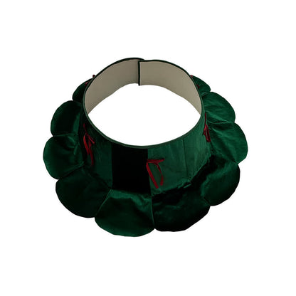 Velvet Christmas Tree Collar with Petal Skirt - image 3