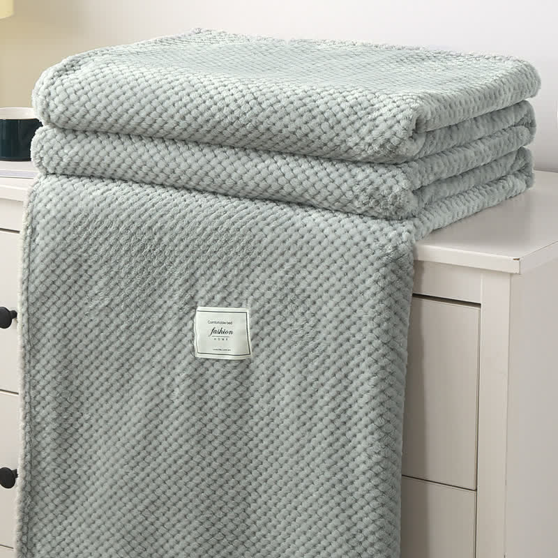 Modern Lightweight Soft Throw Blanket - Gray Green - Queen - image 20