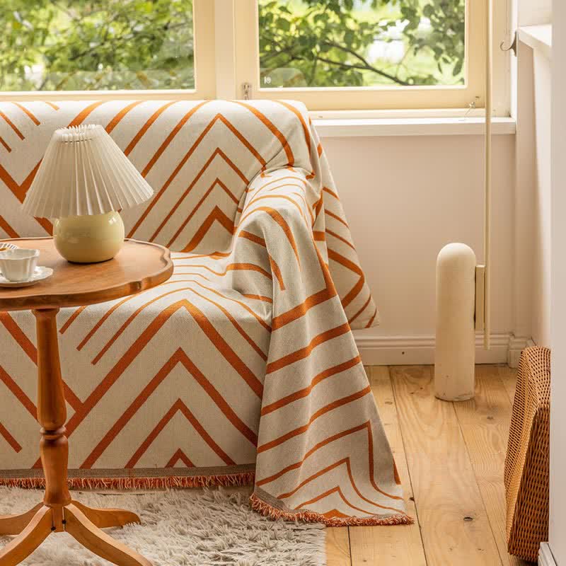 Ownkoti Diamond Stripe Multifunctional Blanket Sofa Protector - image 2