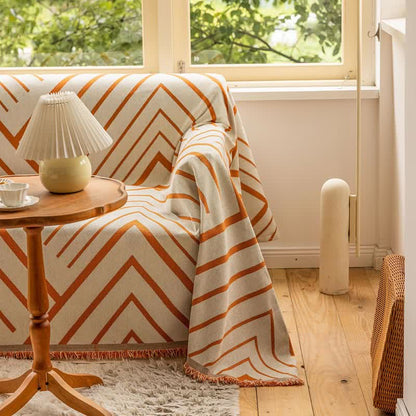 Ownkoti Diamond Stripe Multifunctional Blanket Sofa Protector - image 2