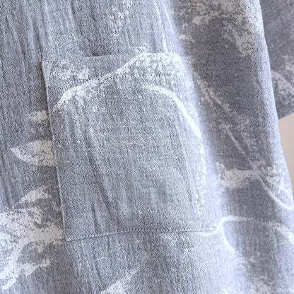 Jacquard Ink Painting Comfy Bathrobe Pajama - image 4