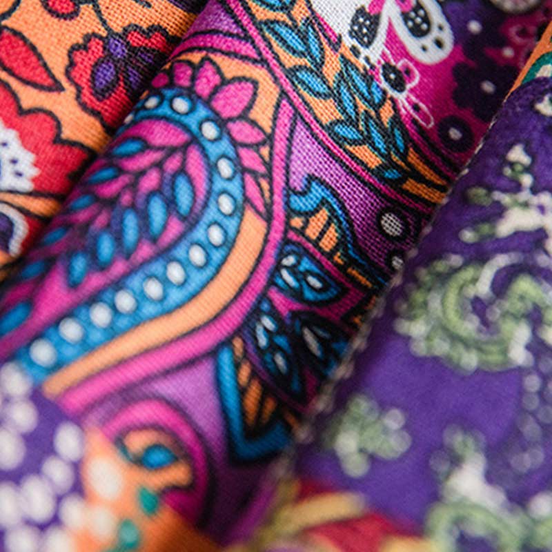 Ownkoti Colorful Boho Cotton Linen Window Curtains - image 6