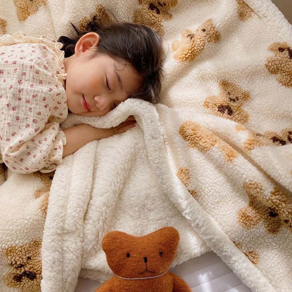 Ownkoti Cute Bear Reversible Throw Blanket - image 8
