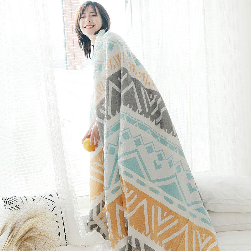 Ownkoti Lightweight Colorblock Cotton Bed Blanket Quilt - image 3