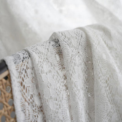 Ownkoti Jacquard Flower Hollow-Out Decorative Curtain - image 4