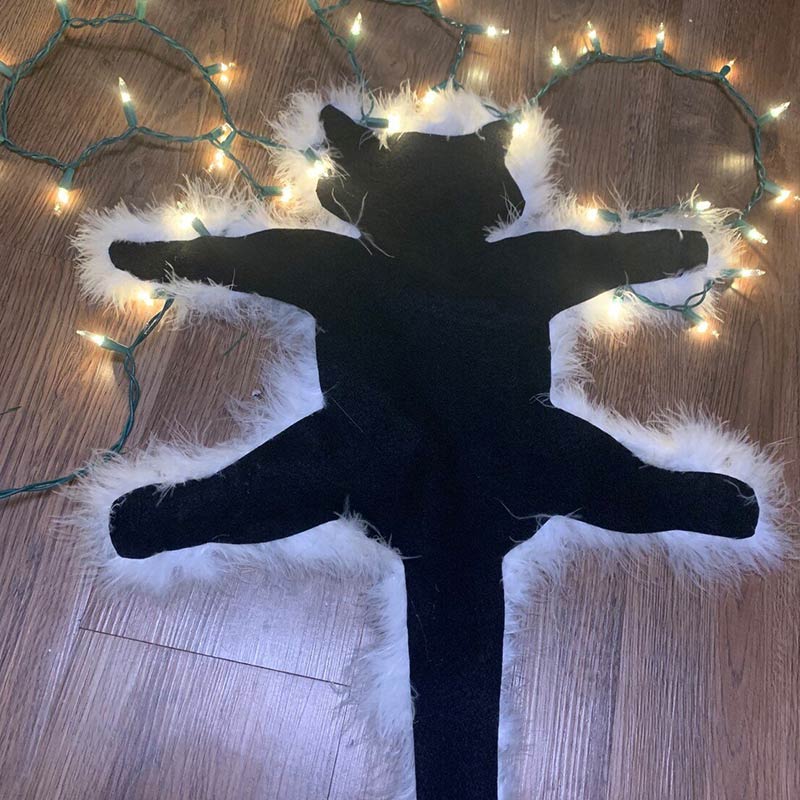 Aunt Bethany's Fried Cat Decorative Fur Trimmed Rug - image 1