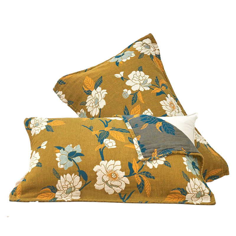 Ownkoti White Flower Pattern Pillow Towel Cotton (2PCS) - image 10