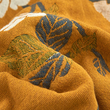 Yellow Flower Cotton Gauze Pillow Towel (2PCS) - image 11