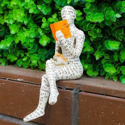 Reading Woman Thinker Statue Bookshelf Decoration - F - image 16
