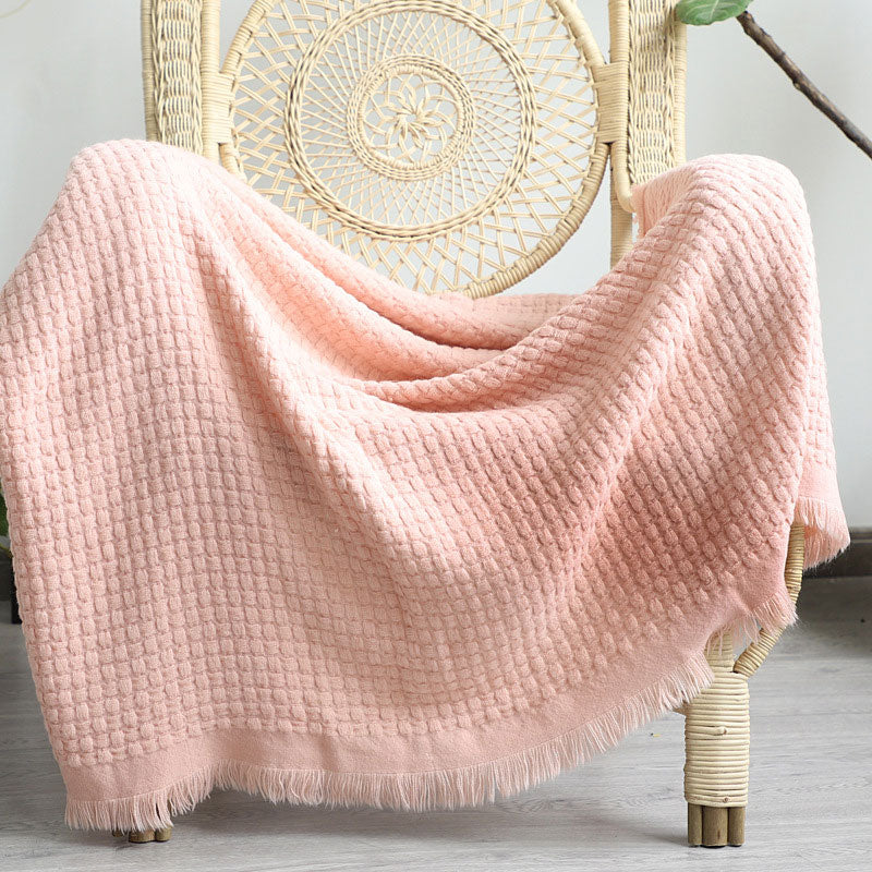 Ownkoti Home Decor Solid Color Comfy Blanket - Pink - 50" x 60" - image 7