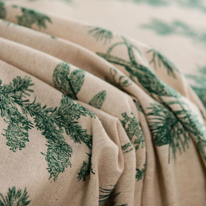 Pine Bird Cotton Linen Tablecloth - image 5