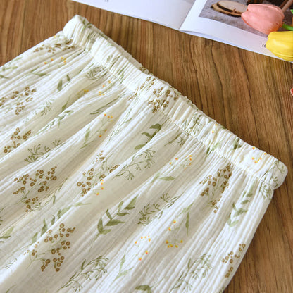 Floral Cotton Double Gauze Pajama Set - image 6