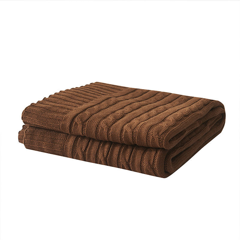 Ownkoti Solid Color Cotton Sofa Knit Blanket - image 25