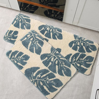 Ownkoti Leaves Print Anti-Slip Bathroom Rug - image 9