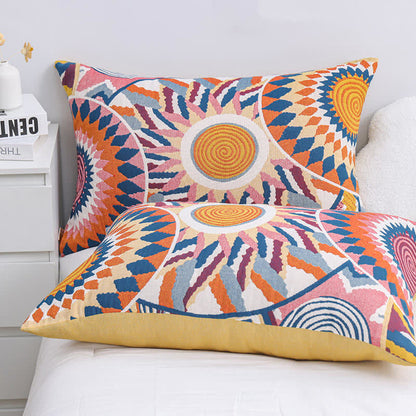 Ownkoti Nordic Sun Print Button Cotton Pillowcases (2PCS) - 48cm x 74cm - image 0